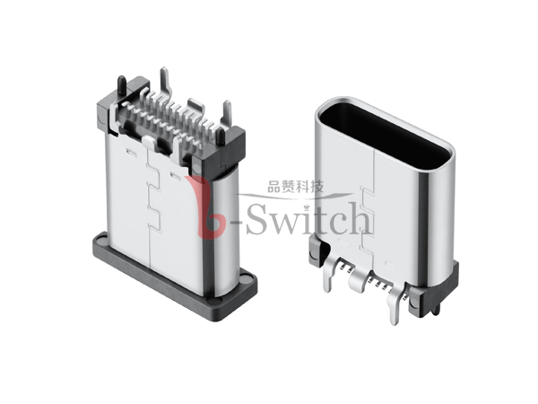 贴片立式Type C 24pin母座