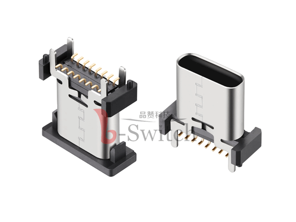 180°立贴16pin Type C母座