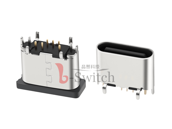 直立式8Pin Type C母座